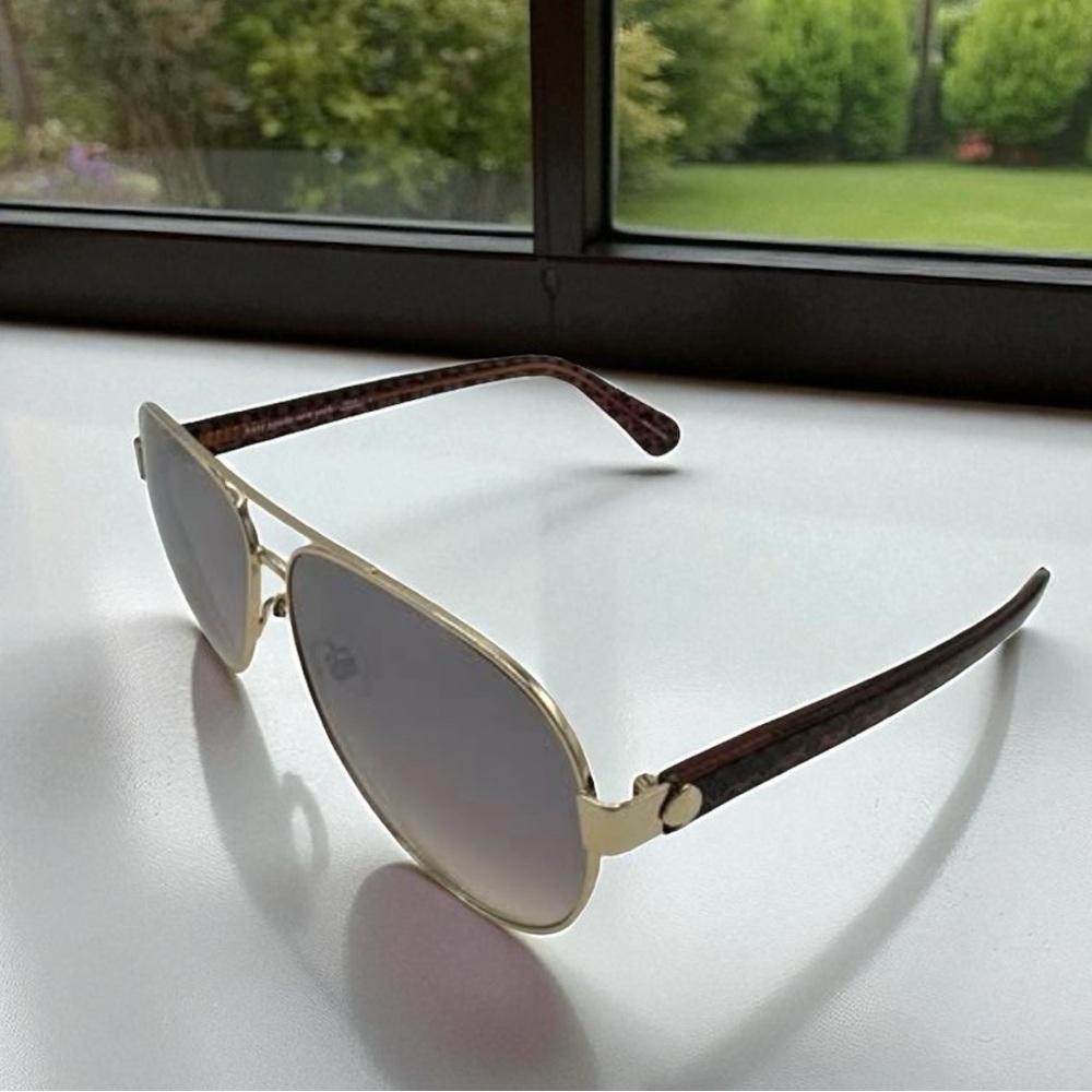 NWT Kate Spade Geneva Women's Aviators, Gradient Lens - Gold-Tone Pink